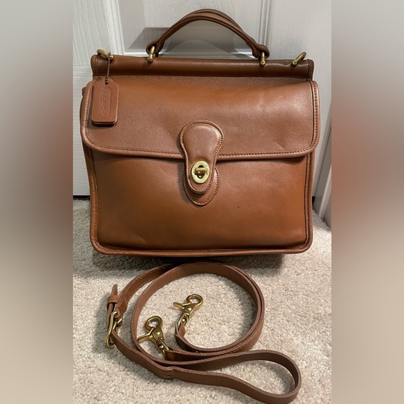 Coach Bags Vintage Coach Willis Leather British Tan 9927 With